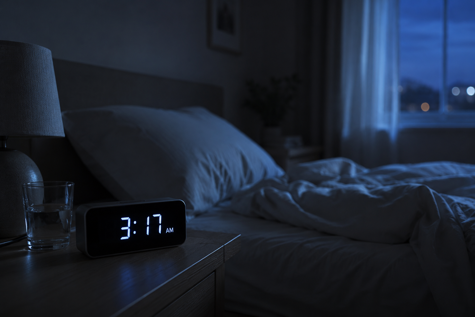 Woman awake at 3am during perimenopaus