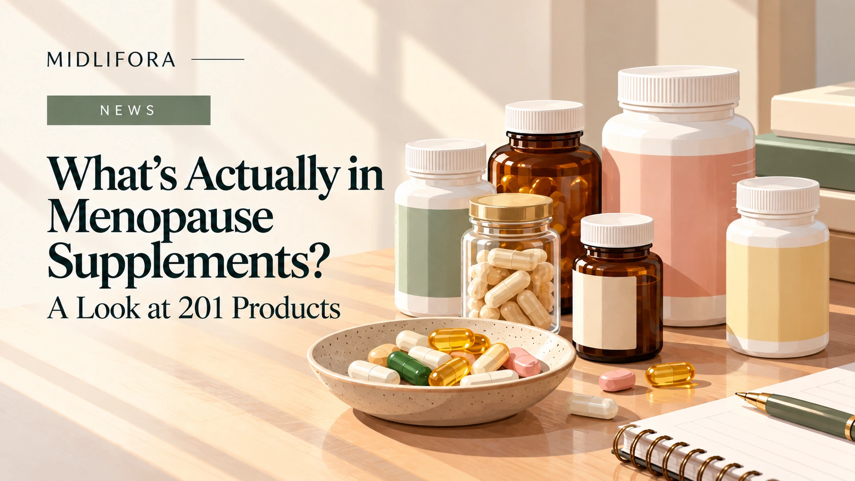What’s Actually in Menopause Supplements? A Look at 201 Products