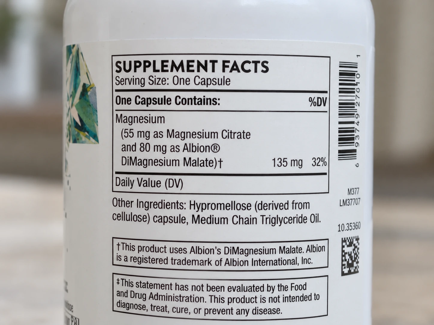 Thorne Magnesium CitraMate Supplement Facts showing magnesium amounts to help choose a magnesium supplement